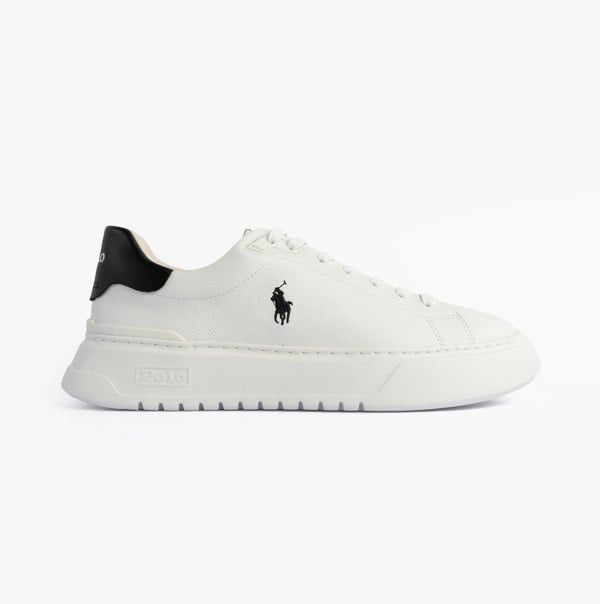 Polo Ralph Lauren RLITE COURT Mens Trainers White/Black