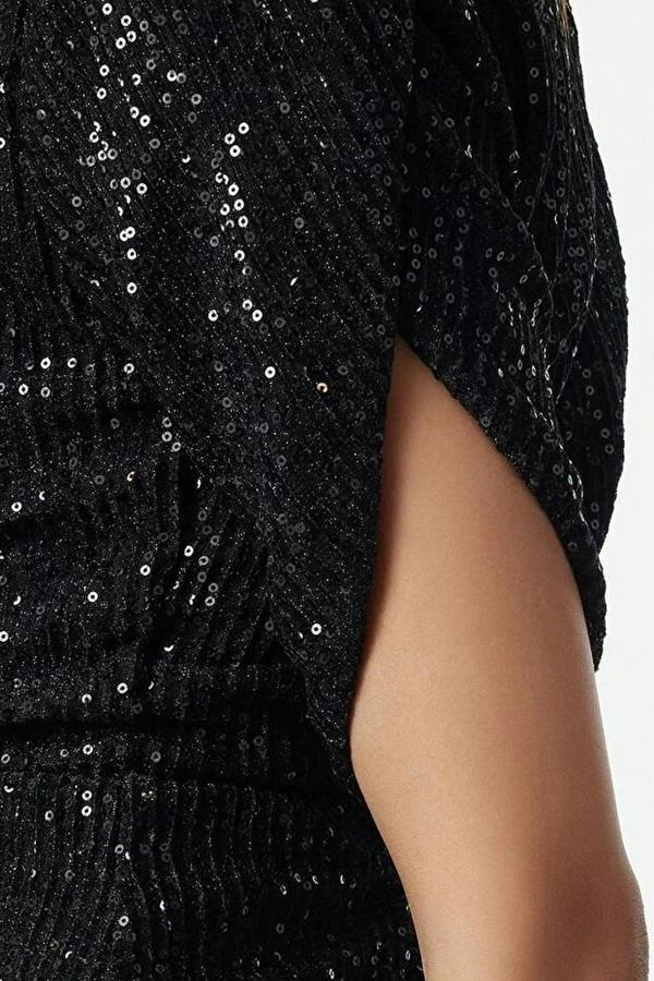 WOVCOR Sparkling Sequin Elegant Evening Dress