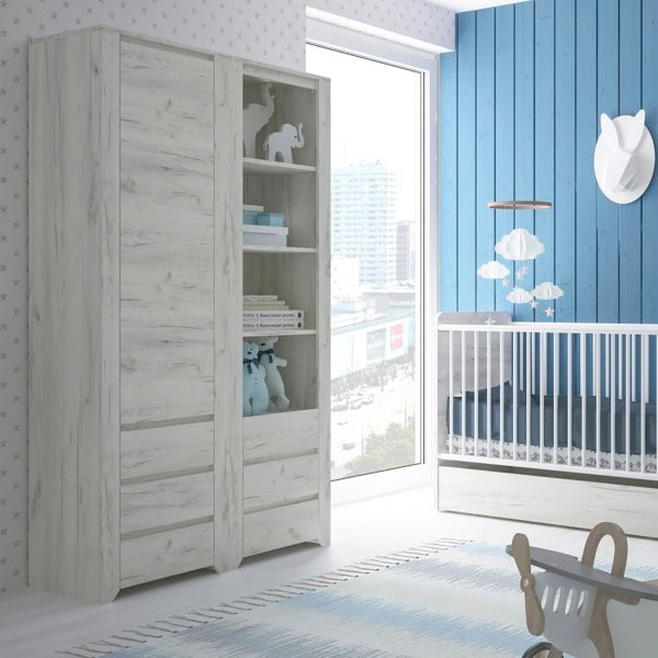 Furniture To Go Angel Tall Narrow 3 Drawer Bookcase