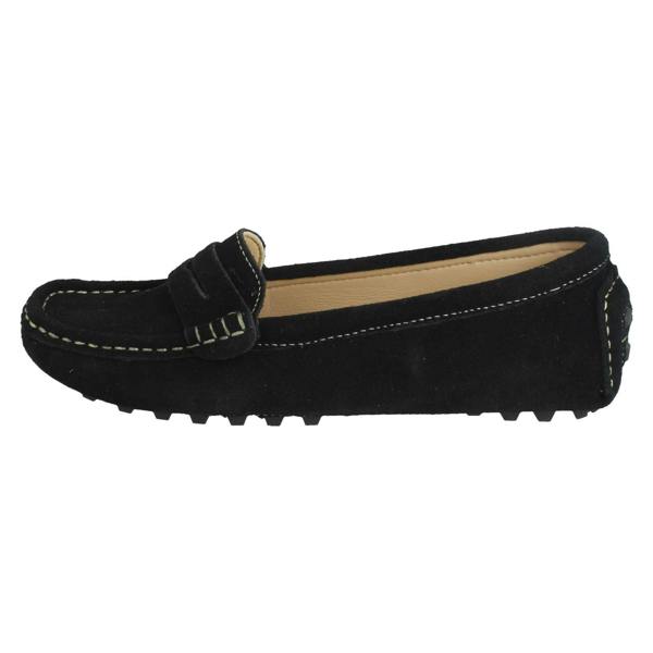 Down to Earth Ladies Down To Earth Suede Leather Slip On Moccasins F80593