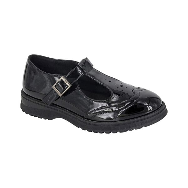 Cipriata Girls Dina T-Bar Shoes - Black