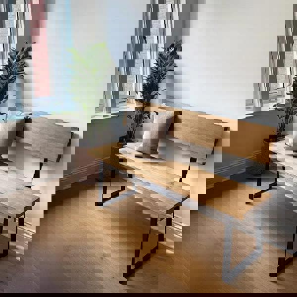 TRL Furniture Sleek & Slender Bench with Back