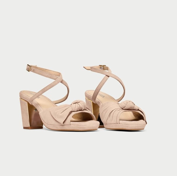 Calla Lydia Shoes - Taupe Suede