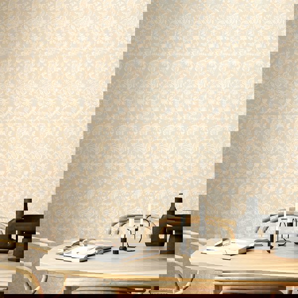 Hoopla Walls Evelyn Trail - Putty 10m Wallpaper