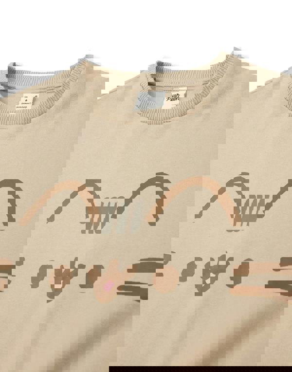 Pusheen Girls Beige Big Face Sweatshirt and Joggers Set