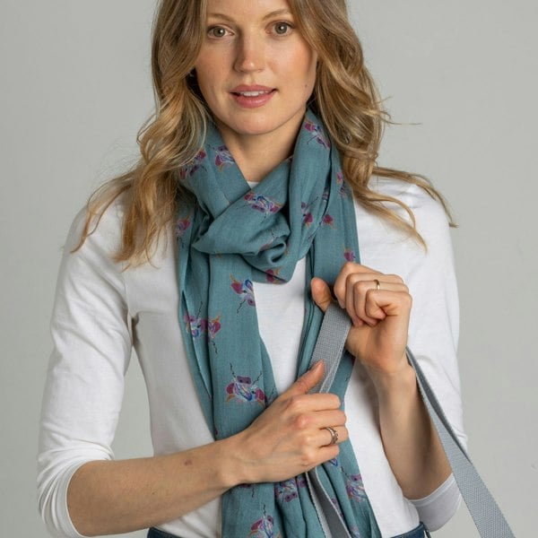 Earth Squared Animal Printed Scarf – Highland Cow, Sheep, or Puffin