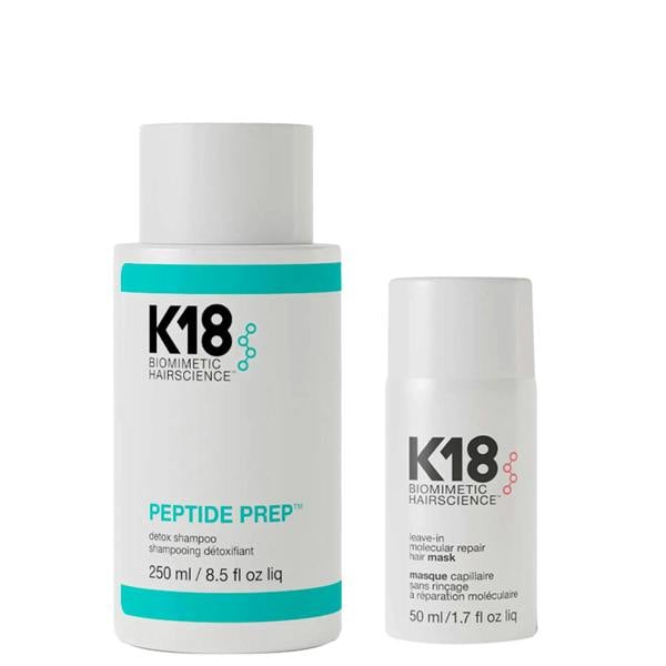 K18 Peptide Prep Detox Shampoo and Repair Mask Duo Duo