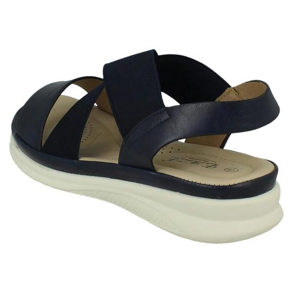 Eaze Ladies Eaze Slip On Elasticated Summer Sandals F12107