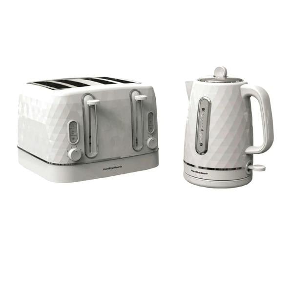 Hamilton Beach Diamond 4 Slice Toaster - White