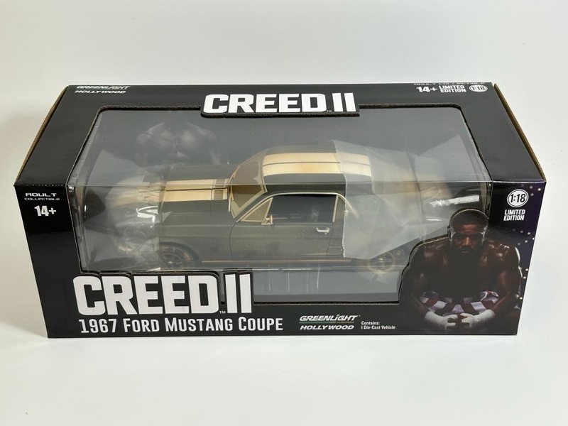 Greenlight Creed II 2018 Ford Mustang Coupe 1967 1:18 Scale 13626