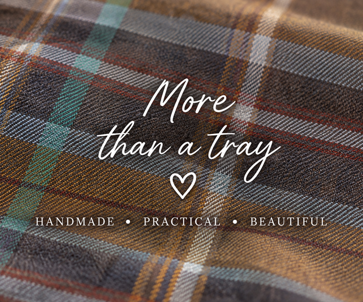 Made in the Mill Luxury Bedlington Tweed Lap Tray With Bean Bag