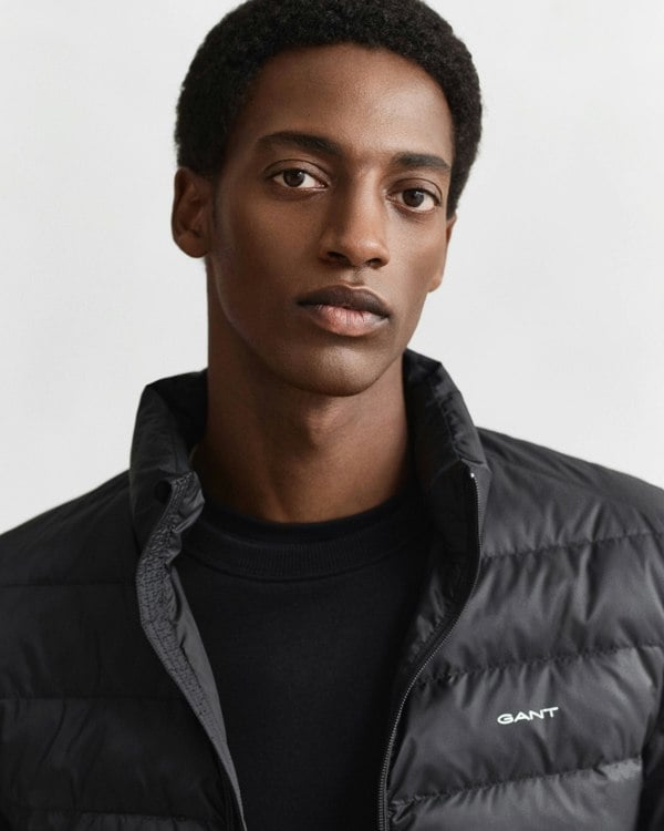 GANT Mens Light Down Padded Jacket - 5 Black