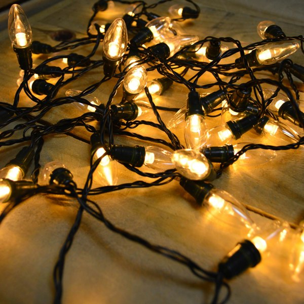 Samuel Alexander 11.9m 120 LED Premier Christmas Lights - Multi Action C6 Bulb in Warm White