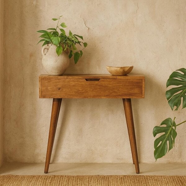 Wyld Haus Olbia Small Oak Mango Wood Dressing Table