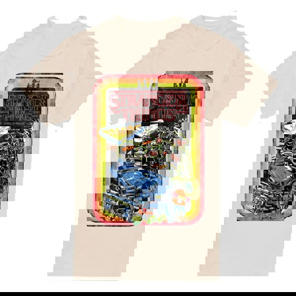 Stranger Things Mens Sketch T-Shirt - Cream