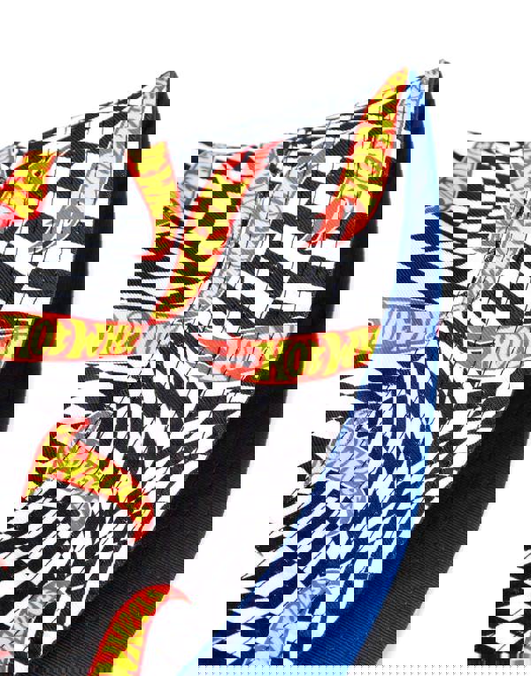 Hot Wheels Mens Multicoloured Logo & Checkerboard Reversible Bucket Hat (One Size)