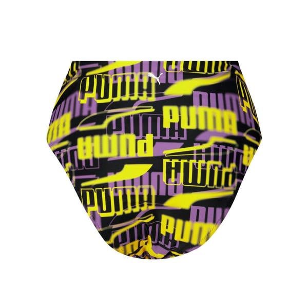 Puma Womens/Ladies Abstract High Waist Bikini Bottoms - Black - 