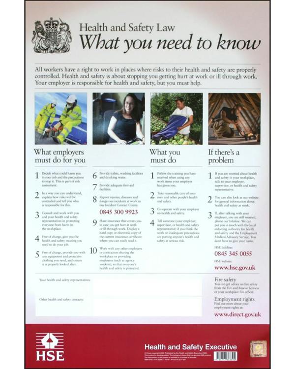 Health & Safety Law Poster Click Medical