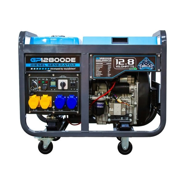 Equip2clean Gorilla Power 12800W Diesel Generator with Key Start - GP12800DE – High-Performance & Heavy-Duty Power