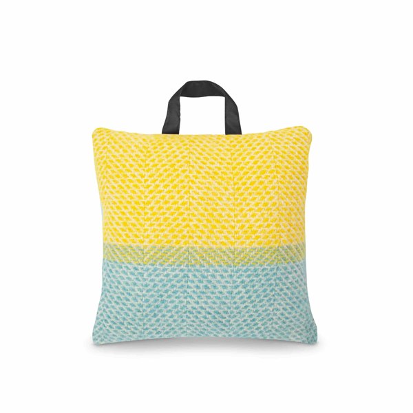 Heating & Plumbing London Waterproof Outdoor Cushion in Pure New Wool - Down By The Lake