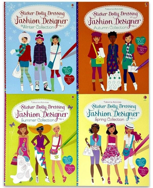 Usborne Sticker Dolly Dressing Fashion Designer Activity Pack