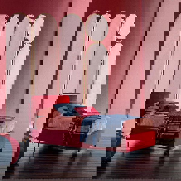 Georgia Folding Screen, Room Divider, Pink/Grey/Green/Blue-Weilai-Weilai Concept