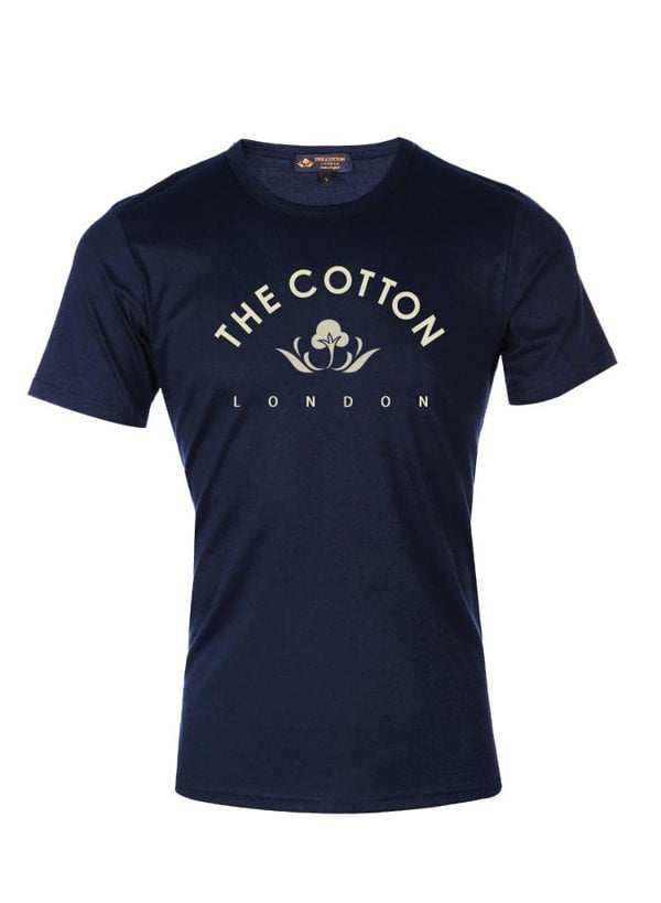 Supima Cotton TCL Brand Logo Navy T-shirt