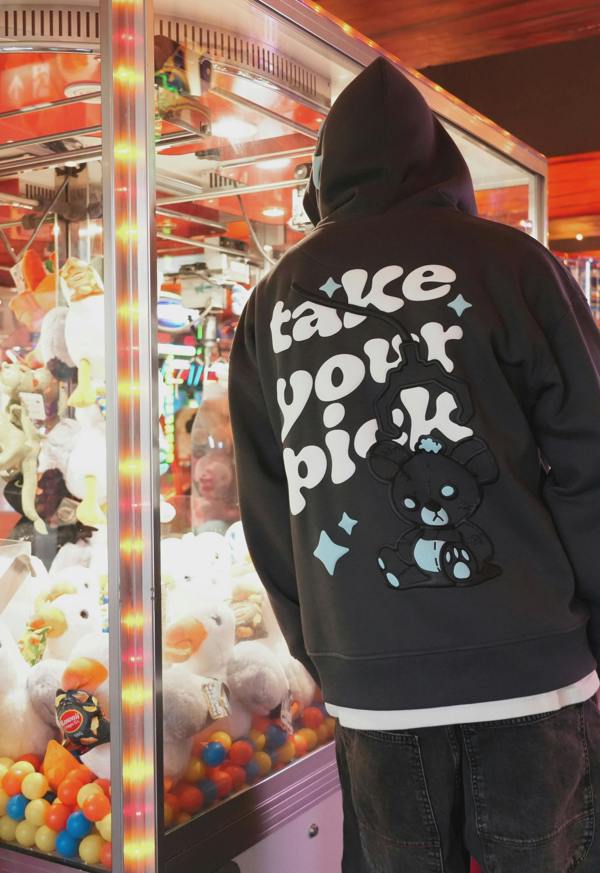 Fresh Couture Take Your Pick Hoodie - Charcoal Grey