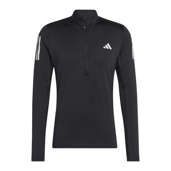Adidas Mens Quarter Zip Pullover - Black - 