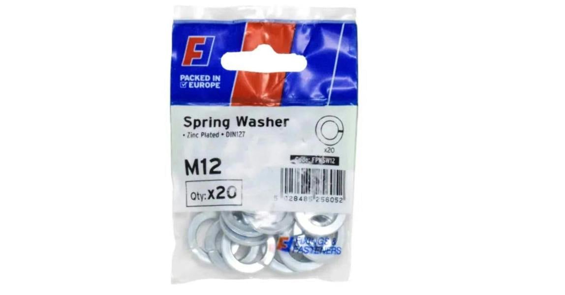 Forgefix FORFPKSW12 Spring Washer M12 ForgePack 20