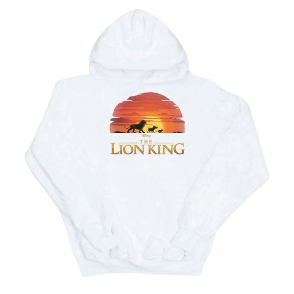 Disney Boys The Lion King Movie Sunset Logo Hoodie - White