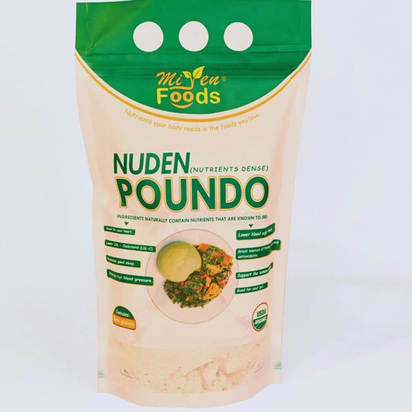 smartbies Nuden Poundo 100% Organic Plant Based Poundo/Swallow/Fufu For Healthy Living