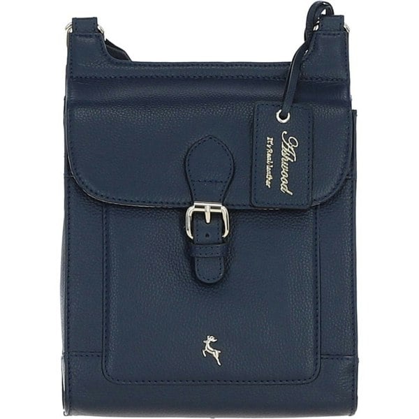 'Eclisse Cuoio' Real Leather Crossbody Bag: X-33