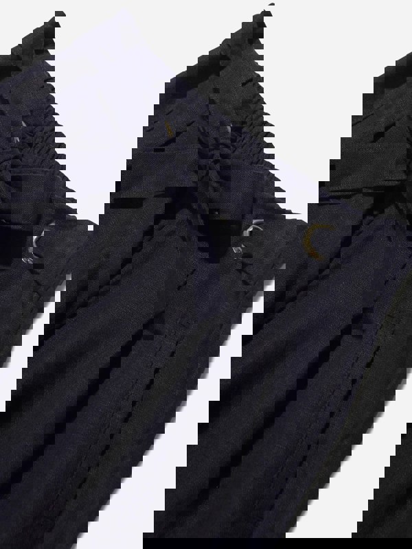 Chloé Girls Linen Trousers in Navy