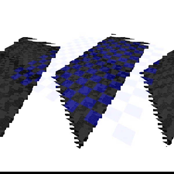 Monstershop Vented Garage Floor Tiles With Edges – 120 Black & 120 Blue