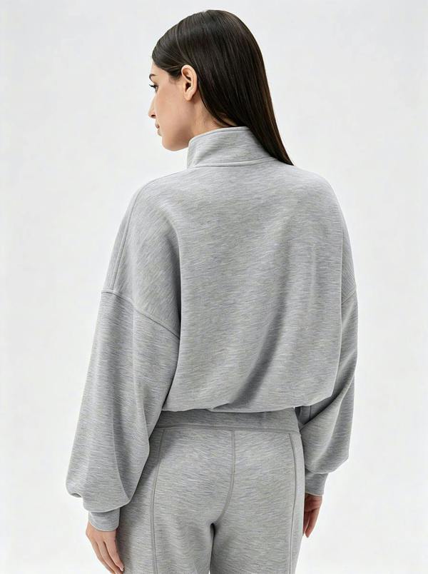 Anniou Casual Quarter Zip Pullover