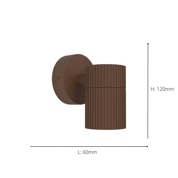 EGLO Tomelloso Modern Outdoor Wall Light Rust-Coloured