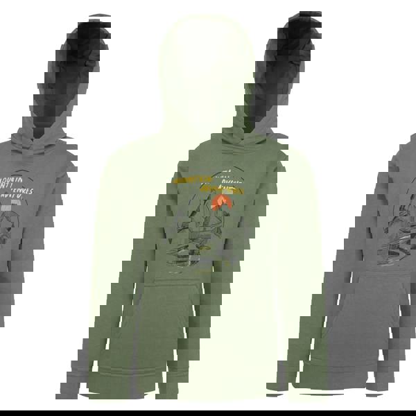 Mountain Warehouse Childrens/Kids Mountain Adventures Organic Hoodie - Khaki Green - 