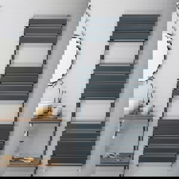 Monstershop Flat Panel Towel Radiator – 1200mm x 600mm – Anthracite Grey