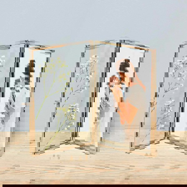 Paper High Recycled Glass Folded Double Photo Frame