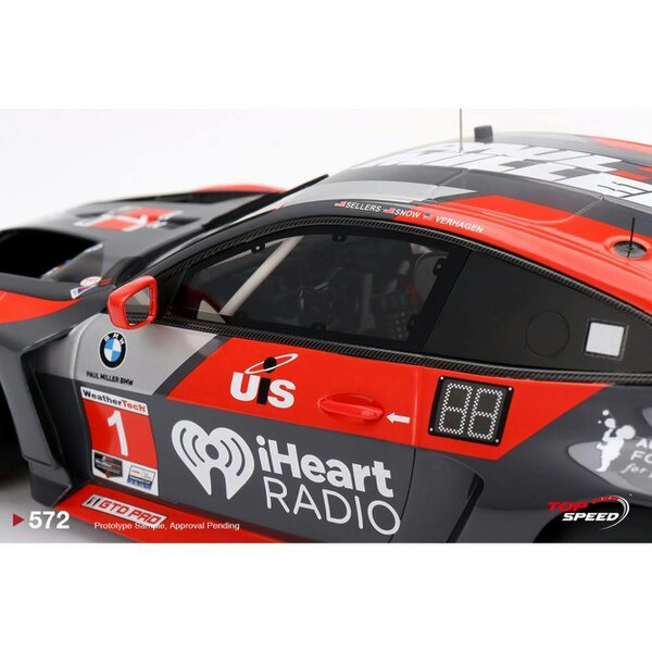MCSlots BMW M4 GT3 No.1 IMSA 2024 Sebring 12 Hrs 1:18 Scale Topspeed TS0572