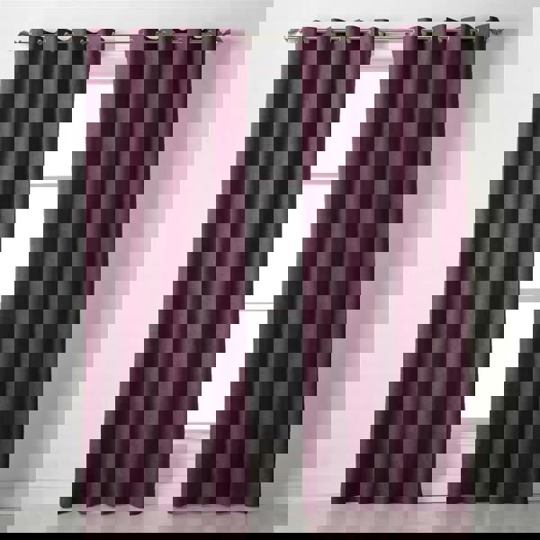 Luxury Living Velvet Chenille Ring Top Curtains