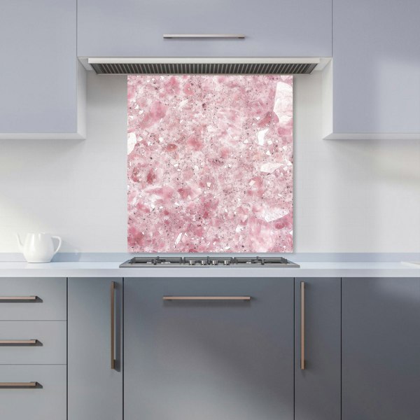 Warren Reed - Designer Pink Quartz Effect Kitchen Splashback