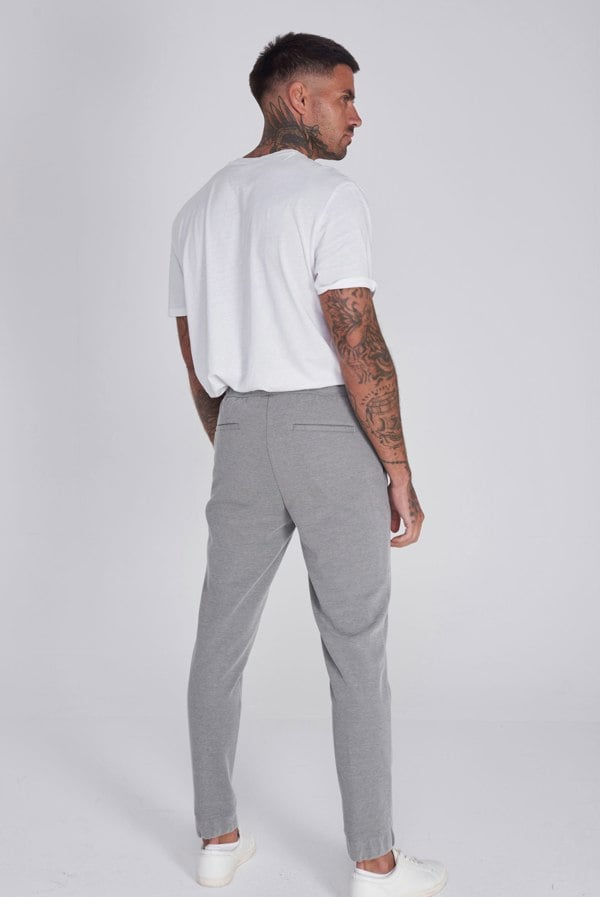 Harry Brown London Alacante Cotton Trouser in Charcoal