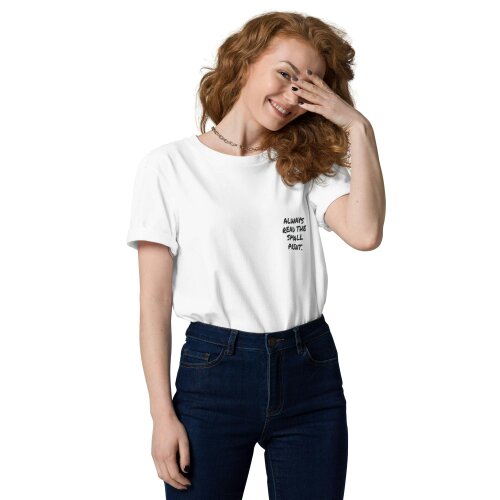 Anchor & Crew Small Print Annotations Organic Cotton T-Shirt