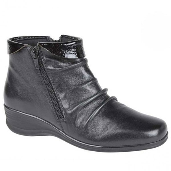 Mod Comfys L215A Womens Ankle Boots Black