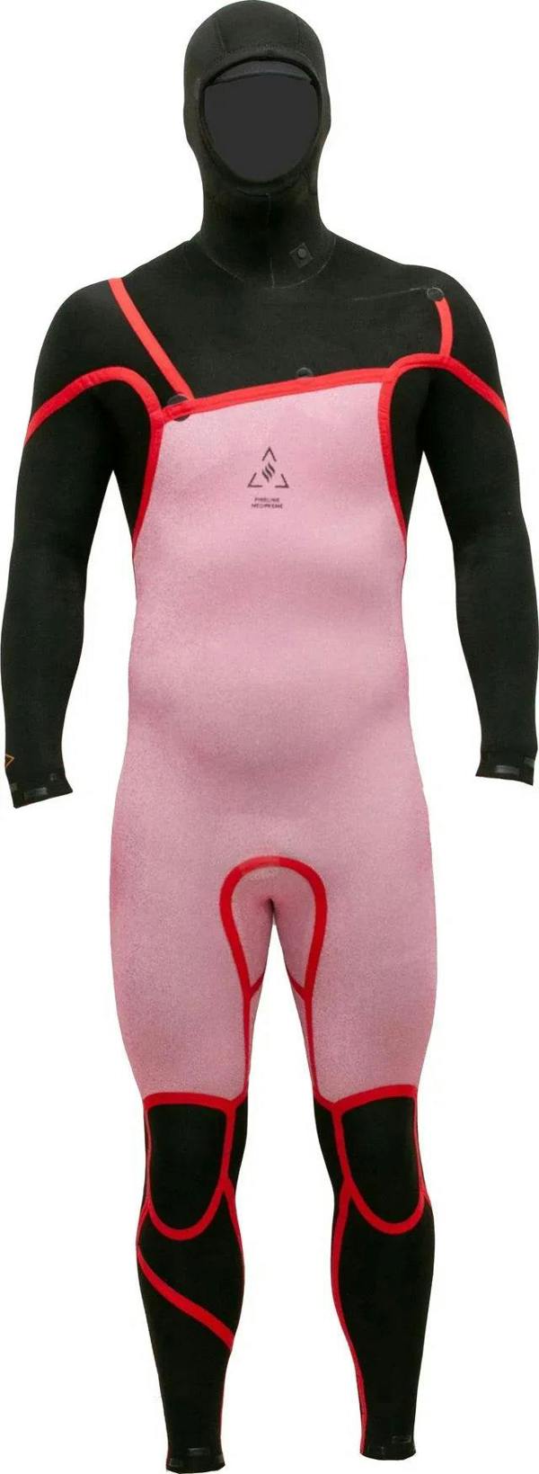Alder Evo Fire MX Hooded Men's 6/4 mm Chest Zip Black Wetsuit