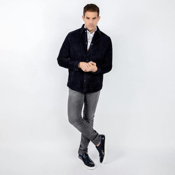 SUEDE SHIRT - Premium Men's Patterned Shirt by Claudio Lugli | Bold Design, Tailored Fit, Best Printed Shirts
