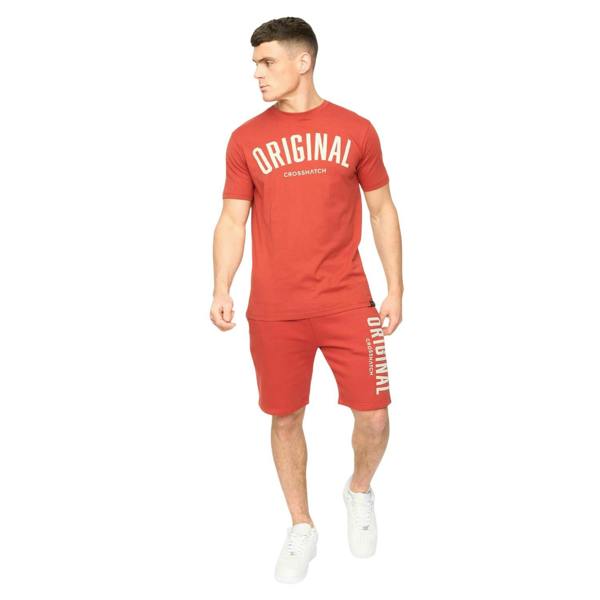 Crosshatch Mens Kensby T-Shirt - Red - 