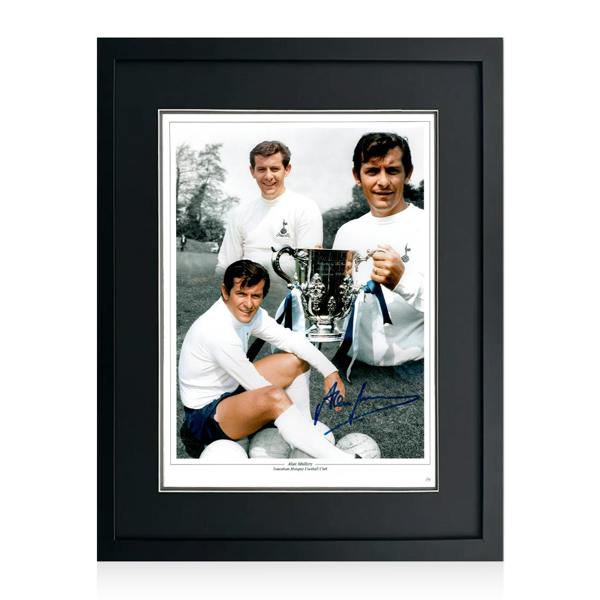 Alan Mullery Signed Tottenham Hotspur Image Deluxe Mount Frame